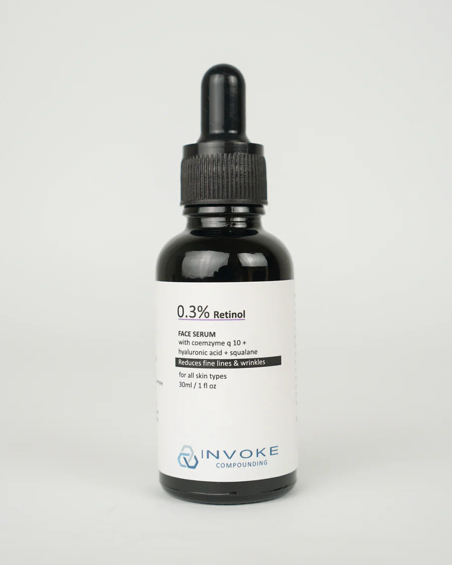 Retinol serum with 0.3% Retinol, Squalane, Coenzyme Q10 and Hyaluronic Acid