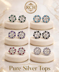 Pure Silver Tops/ Rahat Chandi House/ Price per pair of Tops=Rs 2650