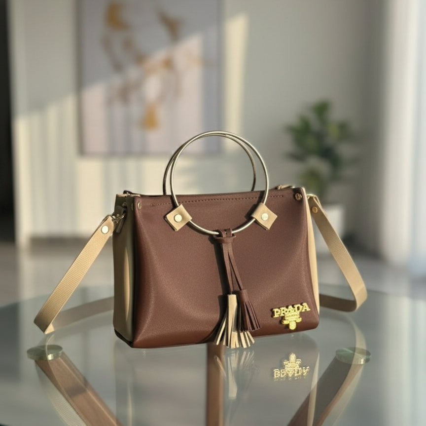 👜 Fashionable Round Handle Bags for Girls – Stand Out in Style/PRADA Brand